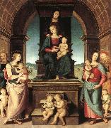 PERUGINO, Pietro The Family of the Madonna ugt USA oil painting artist